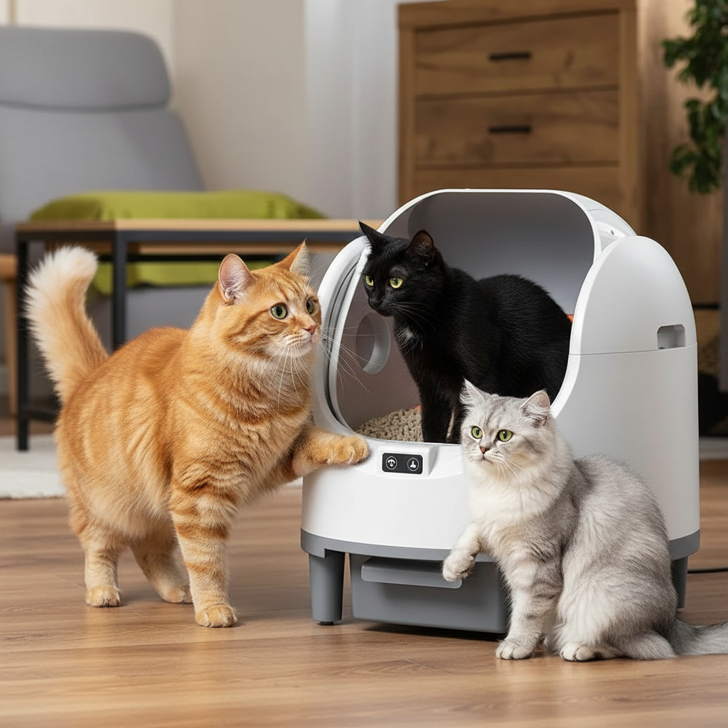 Bluetooth Self-Cleaning Cat Litter Box