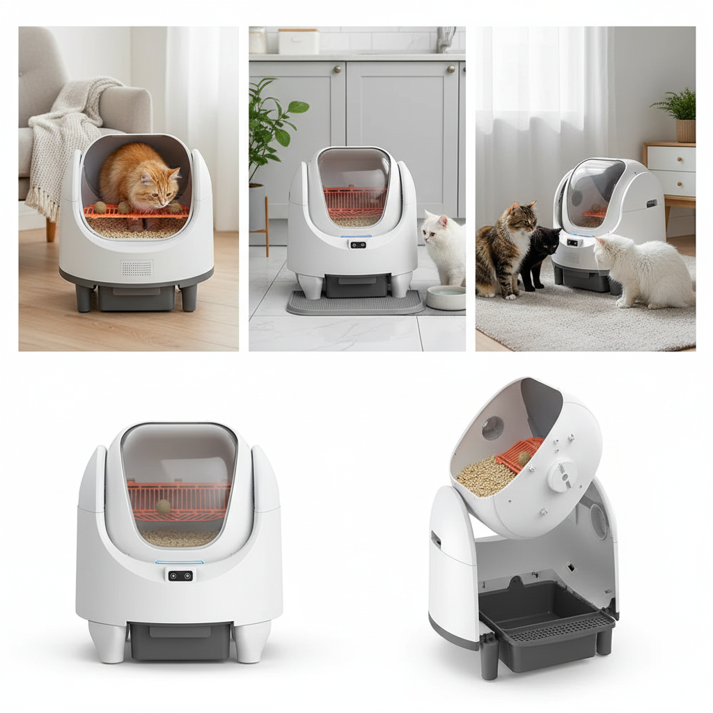 Bluetooth Self-Cleaning Cat Litter Box