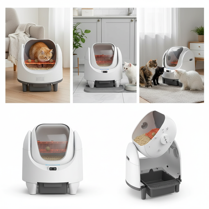 Bluetooth Self-Cleaning Cat Litter Box